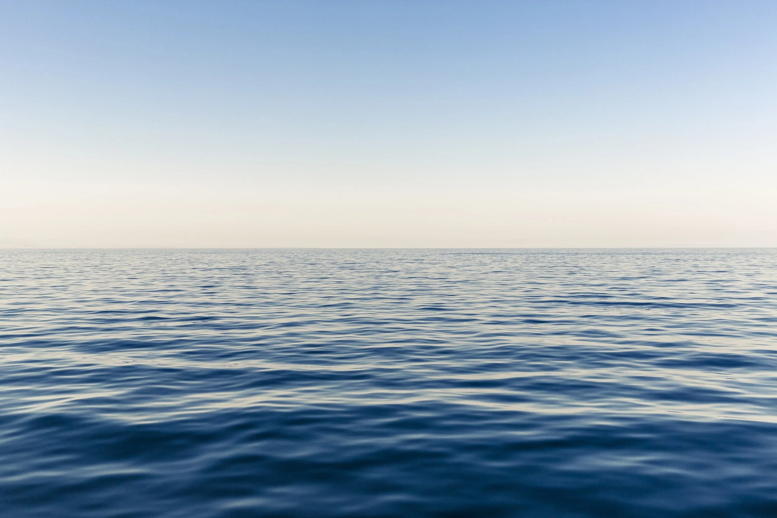 Calm open sea